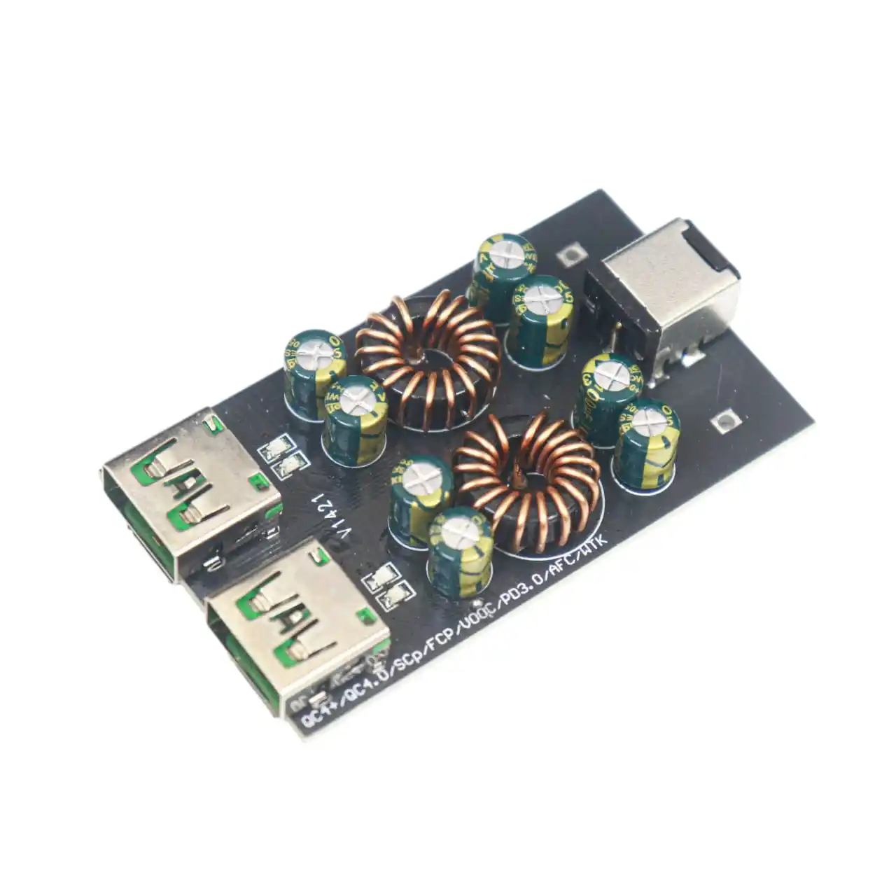 DC 6V-32V SW3516S 2-Way USB PD3.0 Fast Charging Step-Down Module – Qualcomm QC4+/QC4.0/QC3.0 Support - Price in Bangladesh